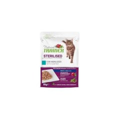 NATURAL TRAINER ADULT GATTO STERILISED AL MERLUZZO 85GR