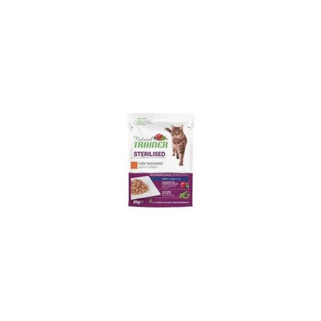 NATURAL TRAINER ADULT GATTO STERILISED AL TACCHINO 85GR