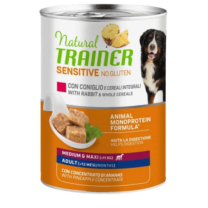 TRAINER SENSITIVE ADULT MEDIUM MAXI CONIGLIO 400GR