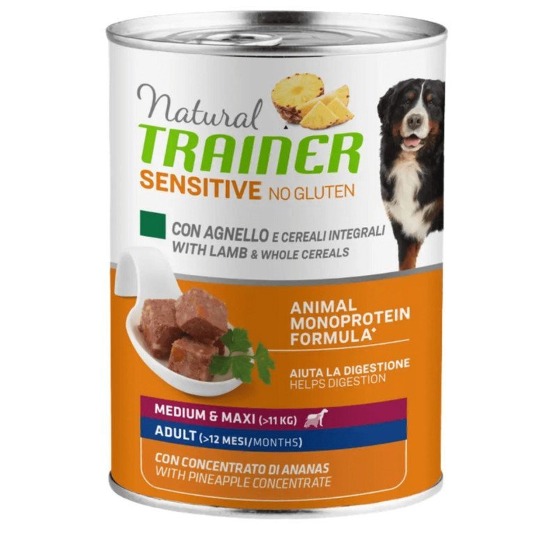 TRAINER SENSITIVE ADULT MEDIUM MAXI AGNELLO 400GR