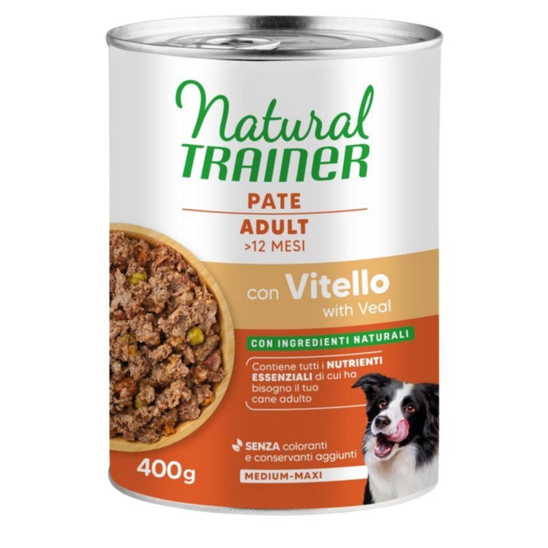 NATURAL TRAINER ADULT MEDIUM MAXI VITELLO 400GR