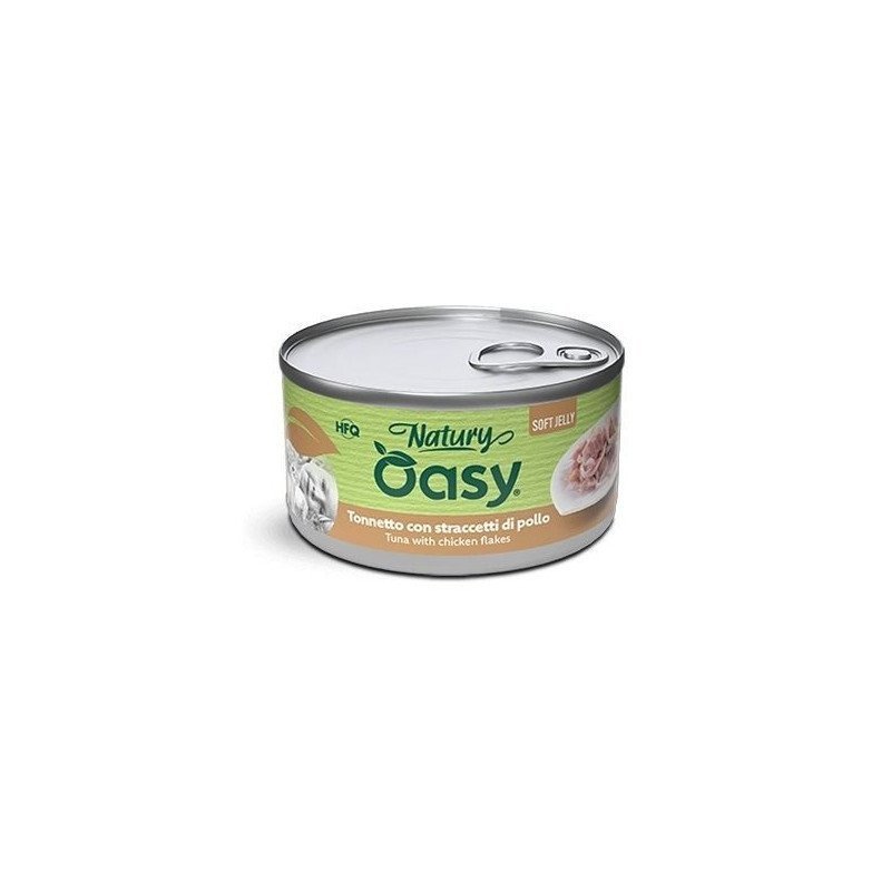 OASY GATTO TONNETTO CON POLLO NATURY SOFT JELLY HFQ 85GR
