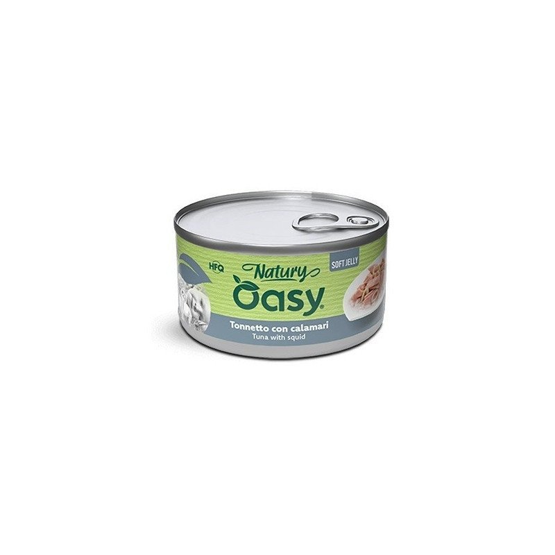 OASY GATTO TONNETTO CON CALAMARI NATURY SOFT JELLY HFQ 85GR