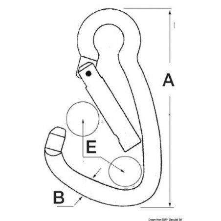 OSCULATI MOSCHETTONE ACCIAIO INOX GRANDE