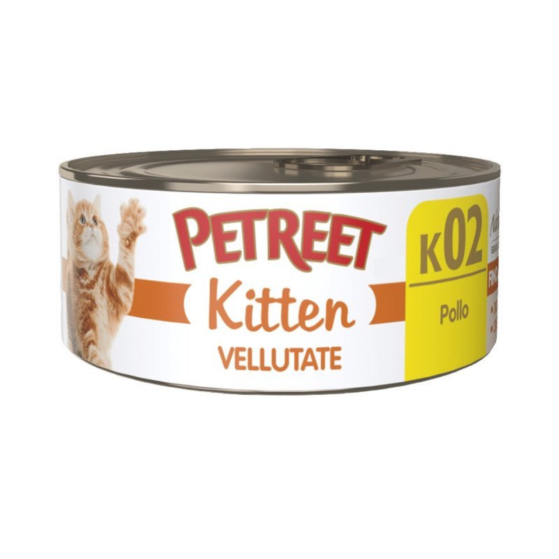 PETREET KITTEN VELLUTATE K02 POLLO 60GR