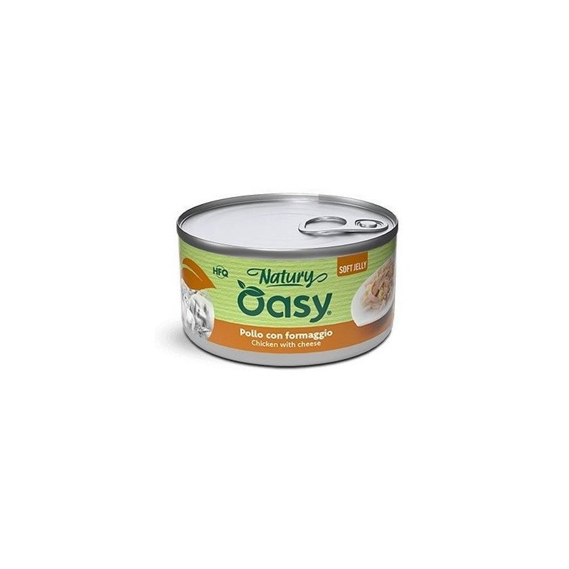 OASY GATTO POLLO CON FORMAGGIO NATURY SOFT JELLY HFQ 85GR