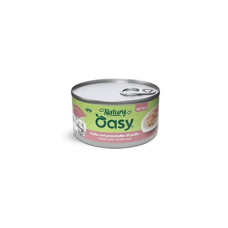OASY GATTO POLLO CON PROSCIUTTO DI POLLO NATURY SOFT JELLY HFQ 85GR