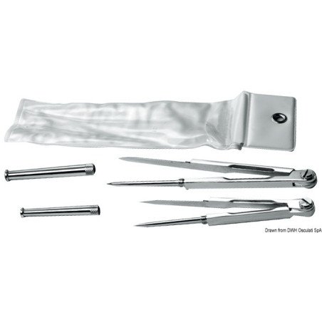 OSCULATI COMPASSO IN OTTONE CROMATO 140MM