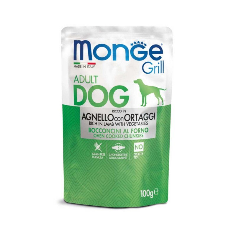 MONGE GRILL CANE ADULT POLLO E TACCHINO 100GR