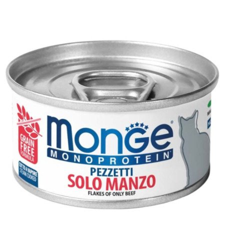 MONGE MONOPROTEIN PEZZETTI MANZO 80GR