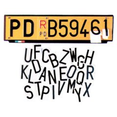 GFN LETTERE ADESIVE PER TARGHE DALLA A ALLA Z