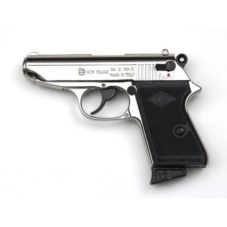 BRUNI REPLICA POLICE CAL.8 NIKELATA PISTOLA A SALVE