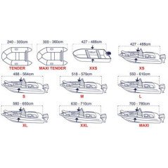 TREM TELO COPRIBARCA "COVY LUX" VARIE MISURE
