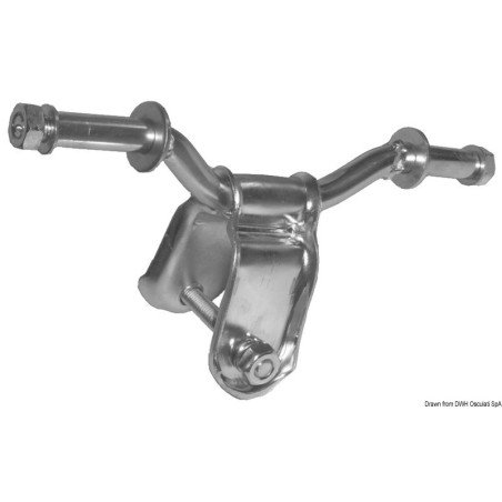 OSCULATI STAFFA LATERALE RULLO RIALZATA 40MM