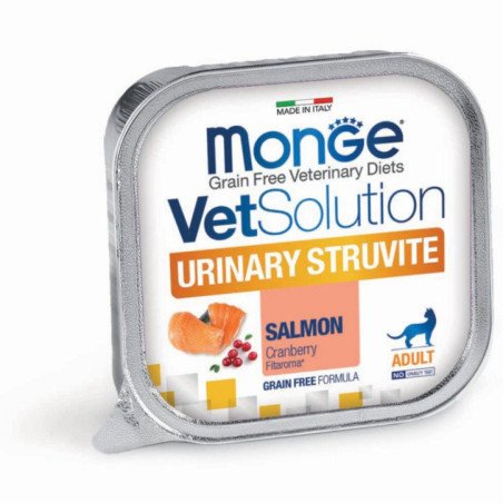MONGE VETSOLUTION URINARY STRUVITE SALMONE 100GR