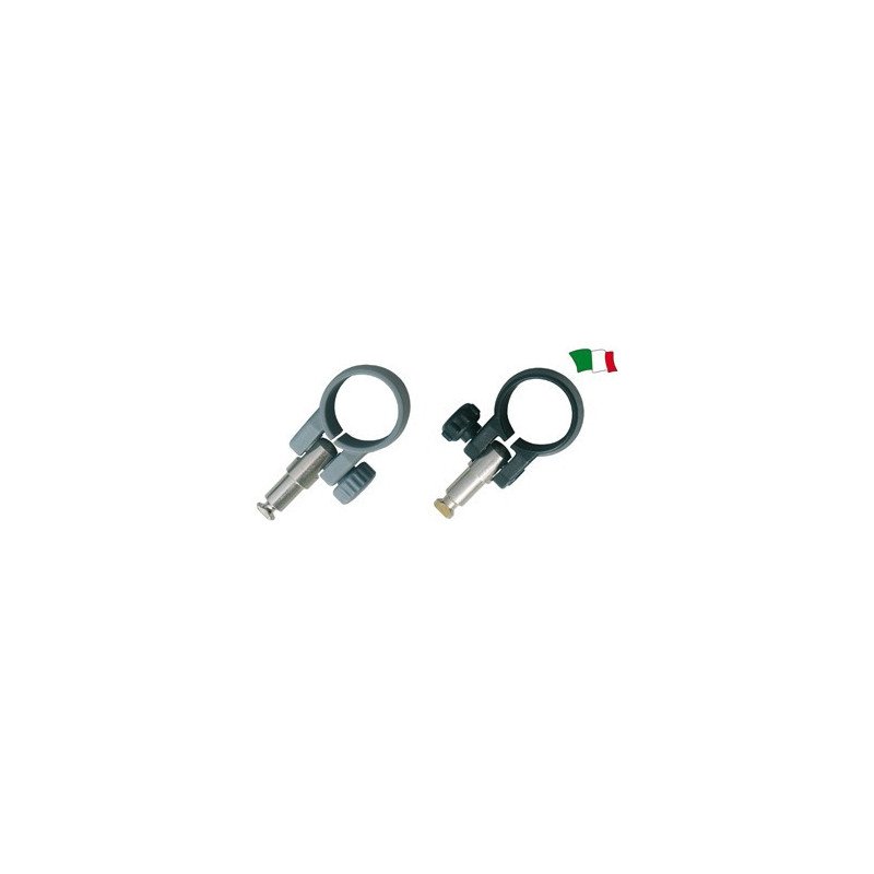 SCALMO REGOLABILE IN NYLON CON GAMBO IN OTTONE