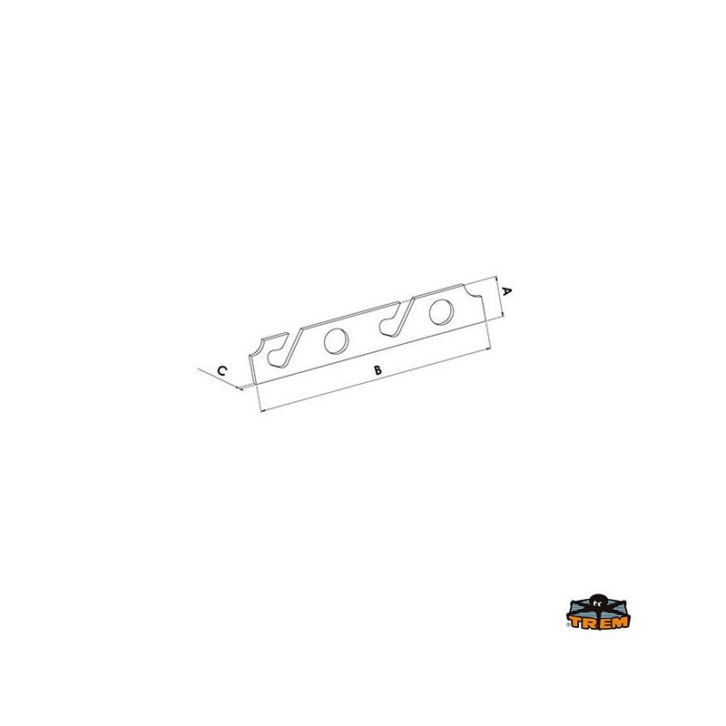 TREM PORTACANNE MULTIPLO IN PLASTICA