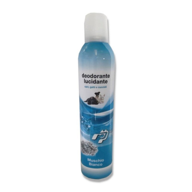 PETS DEODORANTE LUCIDANTE MUSCHIO BIANCO PER CANI GATTI E CUCCIOLI 400ML
