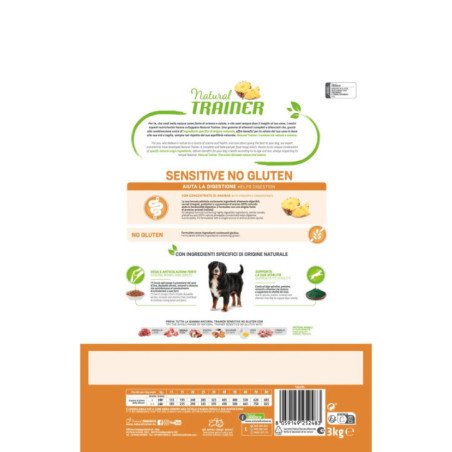 NATURAL TRAINER SENSITIVE ADULT MAXI CON MAIALE E CEREALI