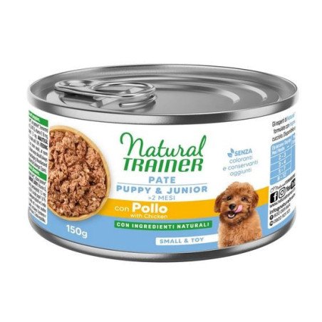NATURAL TRAINER PUPPY E JUNIOR SMALL E TOY AL POLLO 150GR