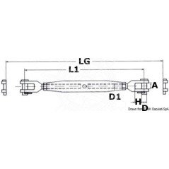 OSCULATI TENDITORE TORNITO ALLA BARRA