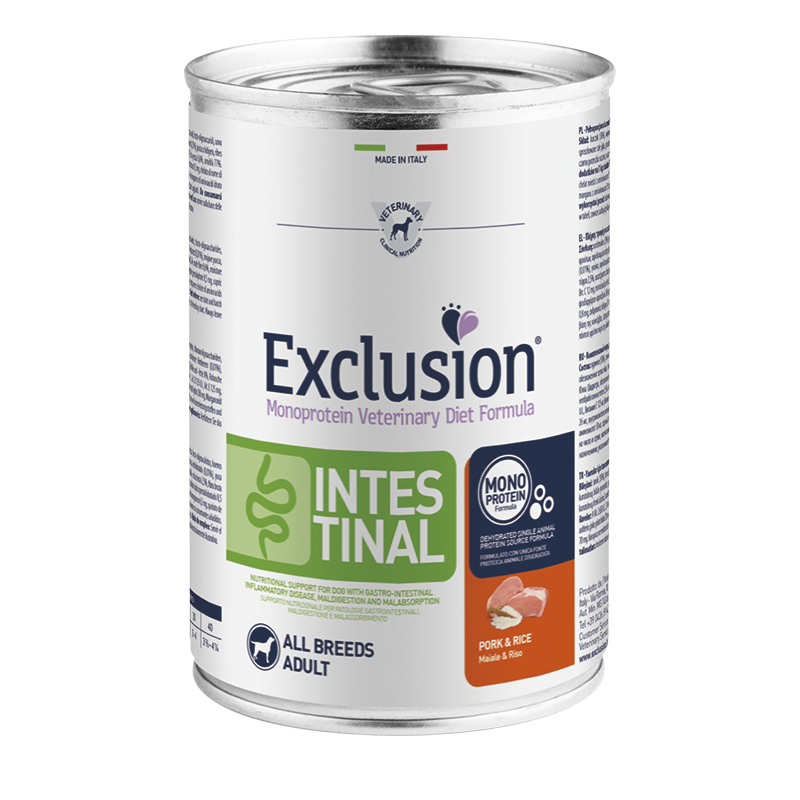 EXCLUSION DIET INTESTINAL MAIALE E RISO ALL BREED 400GR