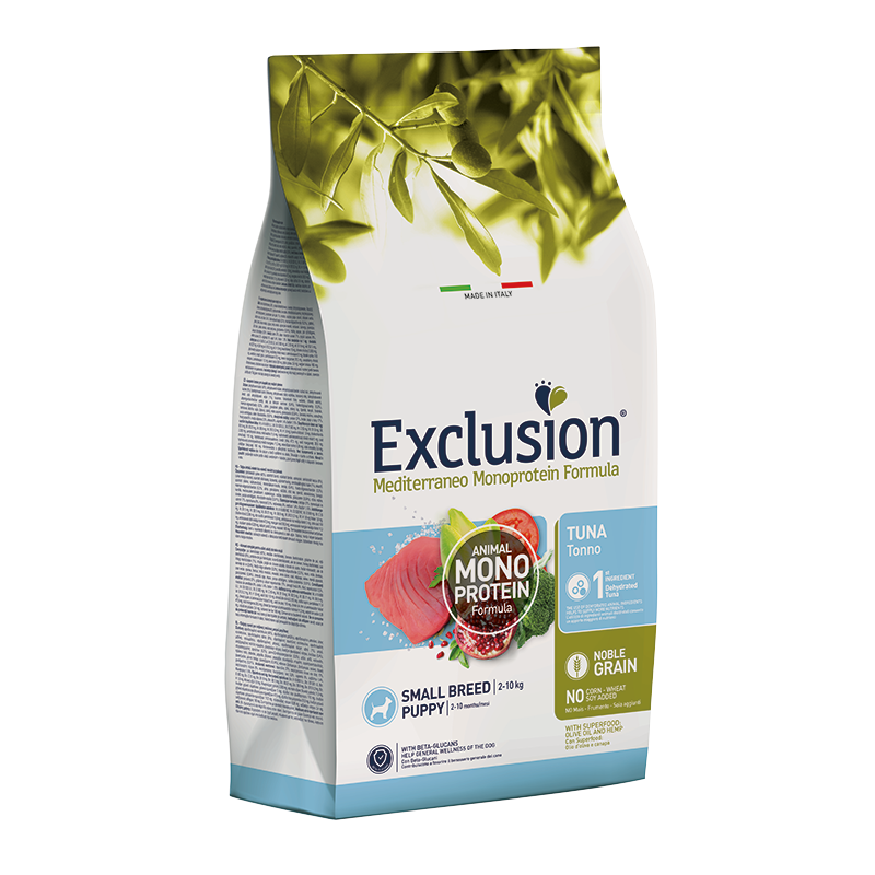 EXCLUSION MEDITERRANEO PUPPY SMALL TONNO