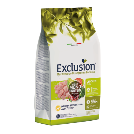 EXCLUSION MEDITERRANEO ADULT MEDIUM BREED POLLO