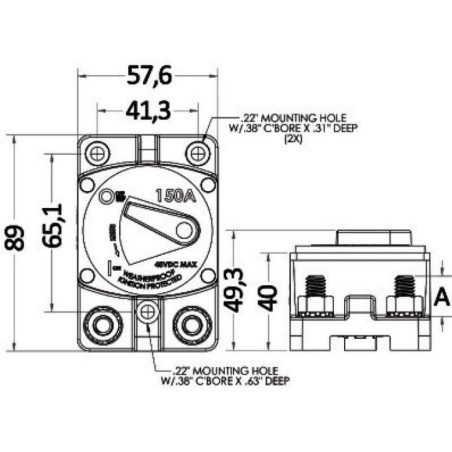 OSCULATI TERMOINTERRUTTORE ESTERNO 70A