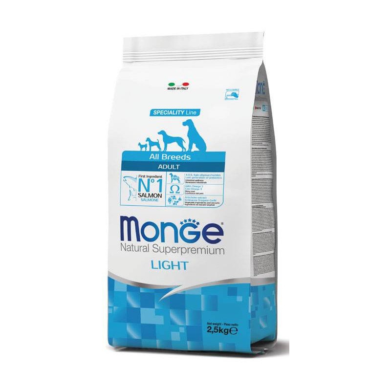 MONGE CROCCANTINI ADULTO ALL BREEDS LIGHT SALMONE