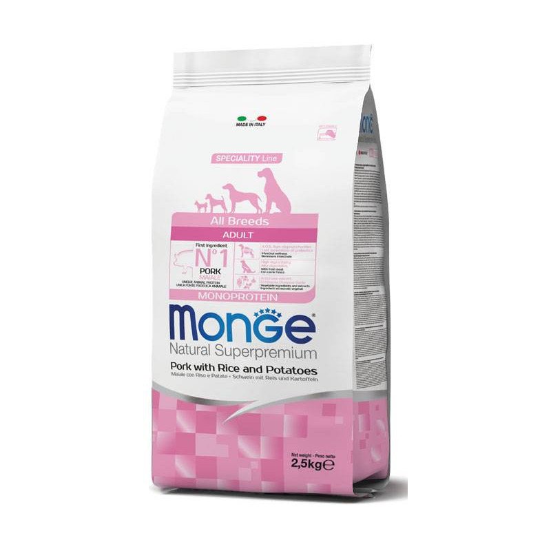 MONGE CROCCANTINI ALL BREEDS ADULTO MAIALE RISO E PATATE