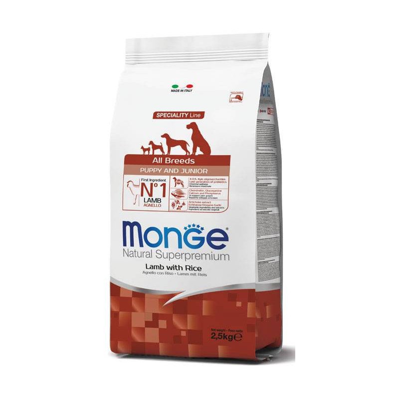 MONGE CROCCANTINI PUPPY ALL BREEDS AGNELLO E RISO