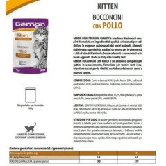 GEMON POLLO PER CUCCIOLI BUSTINA BOCCONCINI PER GATTINI 100GR