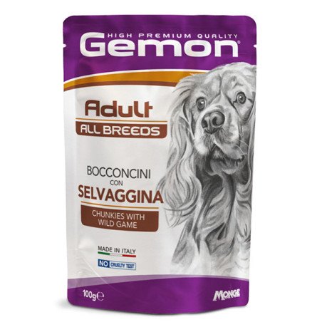 GEMON SELVAGGINA BOCCONCINI BUSTINE CANE 100gr