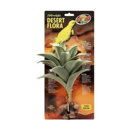 ZOOMED NATURALISTIC DESERT FLORA SILVER MULLEIN