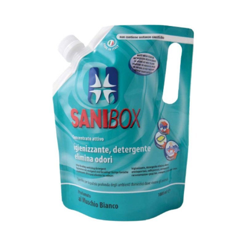 SANIBOX DETERGENTE PROFUMATO AL MUSCHIO BIANCO 1000ML
