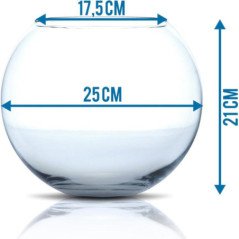 AMTRA WAVE CRYSTAL GLOBE BOCCE IN VETRO SOFFIATO