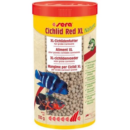 SERA MANGIME PER CICLIDI CICHLID RED XL NATURE