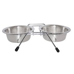 LEOPET CIOTOLE IN ACCIAIO INOX CON PORTACIOTOLE