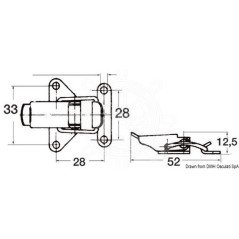 OSCULATI CHIUSURA A LEVA IN ACCIAIO INOX