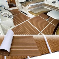 TREM RIVESTIMENTO AUTOADESIVO PER PONTI E COPERTA IN EVA EFFETTO TEAK