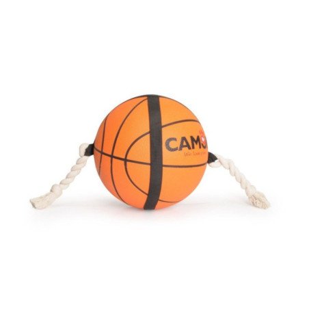 CAMON GIOCO PALLA BASKET IN GOMMA CON MANIGLIE IN CORDA