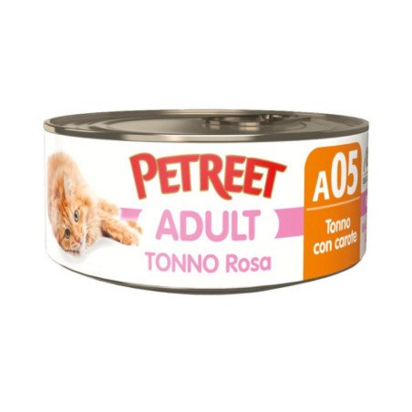 PETREET TONNO ROSA ADULT A05 TONNO E CAROTE 70GR