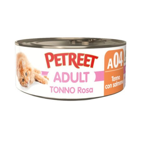PETREET TONNO ROSA ADULT A04 TONNO E SALMONE 70GR