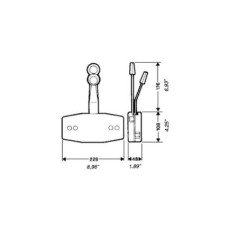 ULTRAFLEX B47 COMANDO BILEVA A PARATIA UNIVERSALE BIANCA