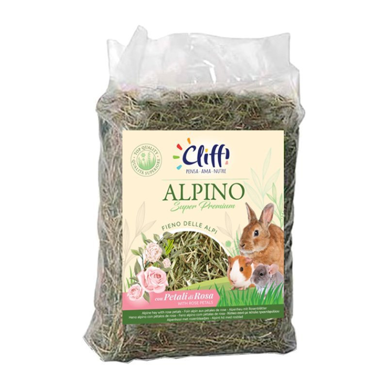 CLIFFI FIENO ALPINO CON PETALI DI ROSE GR500