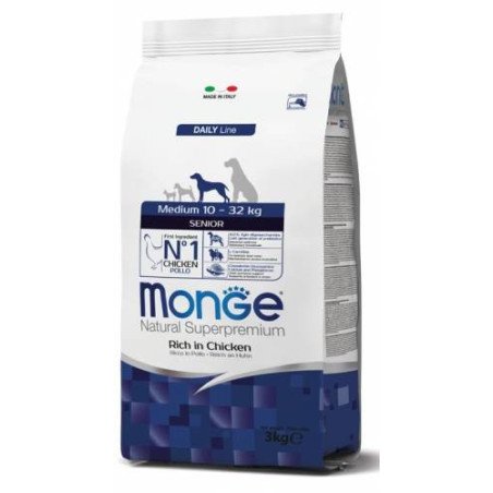 MONGE CROCCANTINI MEDIUM SENIOR POLLO E RISO