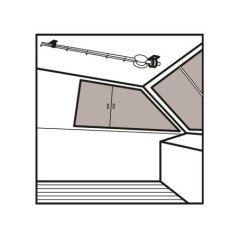 MTM SUPPORTO REGGICANNE DA RIPOSO A SOFFITTO