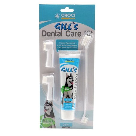 GILL'S KIT DENTIFRICIO E SPAZZOLINO PER CANI 100ML