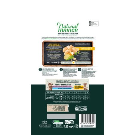 NATURAL TRAINER GATTO ADULT STERILISED POLLO DISOSSATO